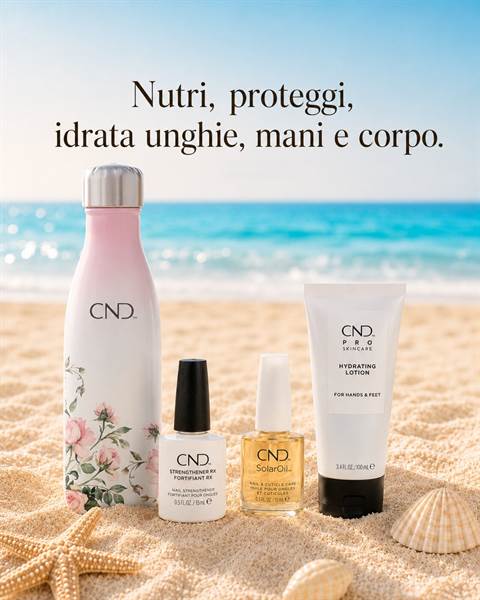 CND™ Glow & Repair Kit – Kit Cura Unghie e Mani con Omaggio Borraccia Termica